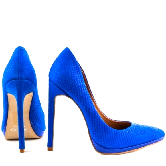 ALDO Kristina Colbalt Royal Stiletto Pumps Women's 9 - Picture 1 of 9